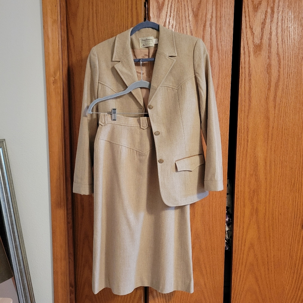 Vintage Pendleton Western Skirt Suit Set